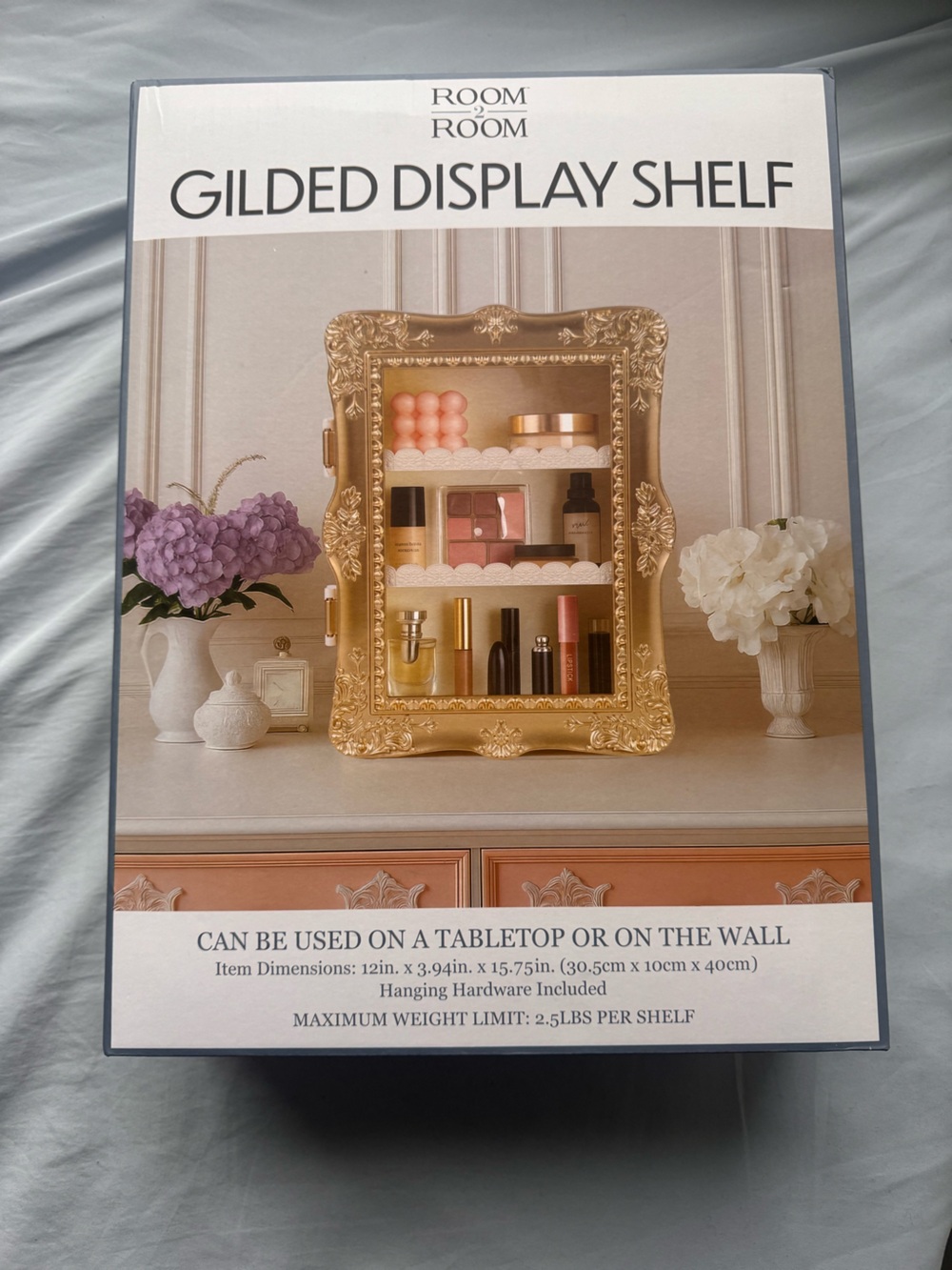 viral 5 below Room 2 Room Gilded Display Shelf